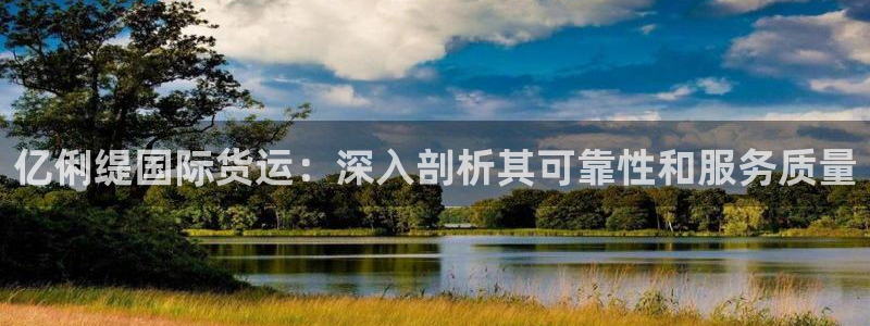 Z6尊龙凯时官方：亿俐缇国际货运：深入剖析其可靠性和服务