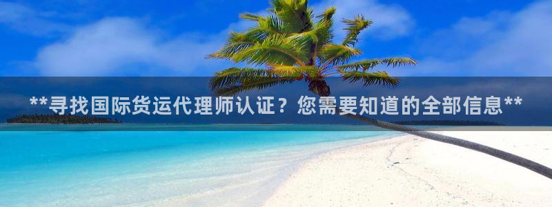 尊龙凯时 人生就是搏!平台：**寻找国际货运代理师认证？