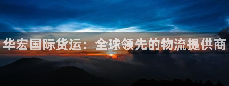 尊龙软件下载：华宏国际货运：全球领先的物流提供商