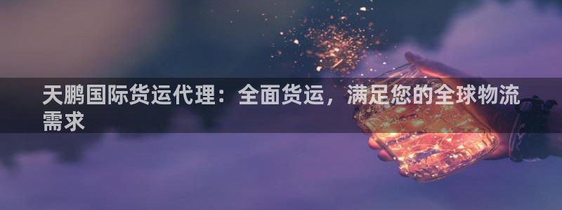 尊龙ag旗舰官网：天鹏国际货运代理：全面货运，满足您的全